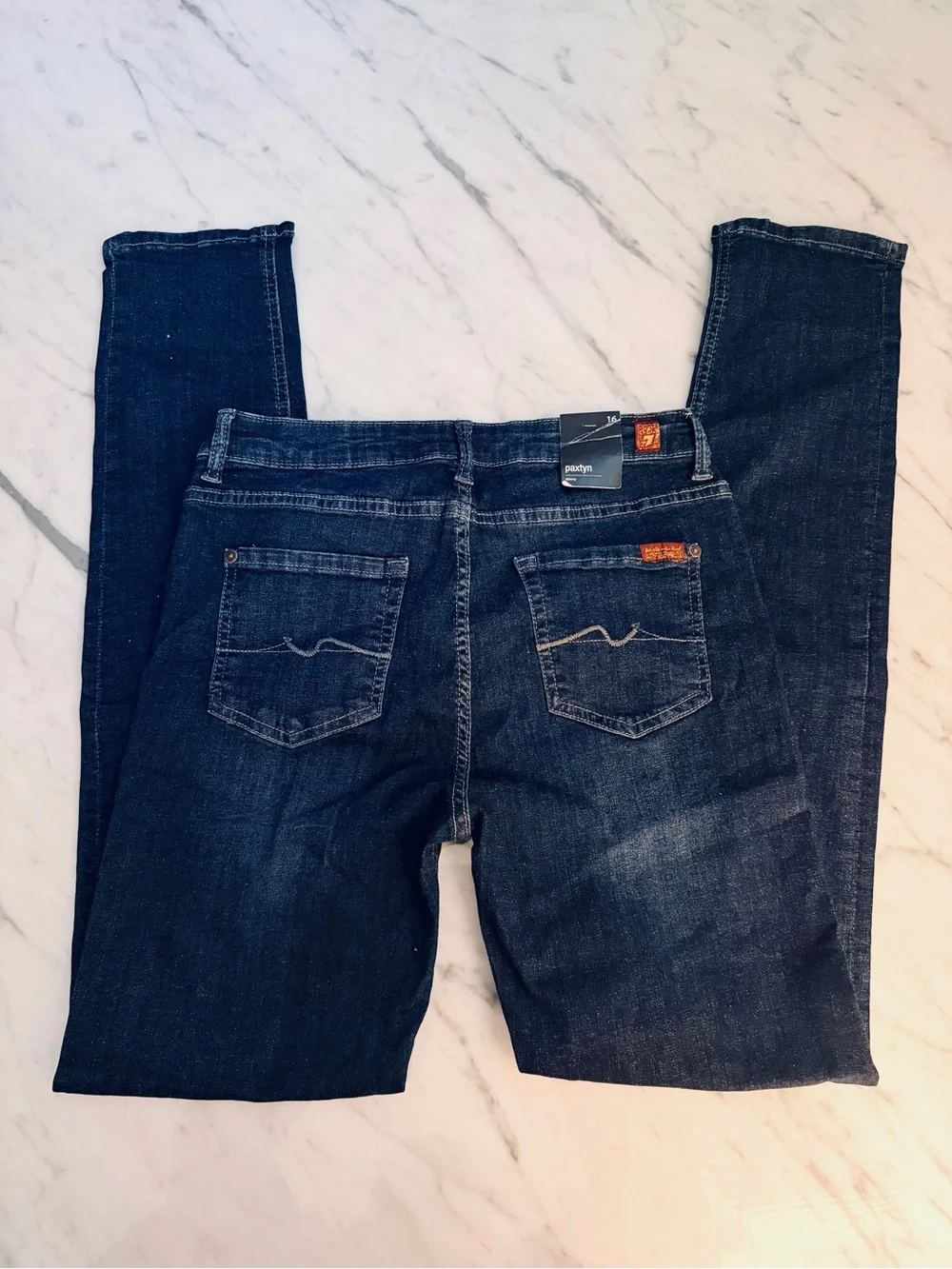 NWT 7 for all Mankind Paxtyn Skinny Jeans Boys Size 16